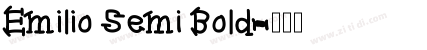 Emilio Semi Bold字体转换
